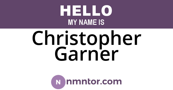 Christopher Garner
