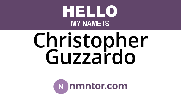 Christopher Guzzardo