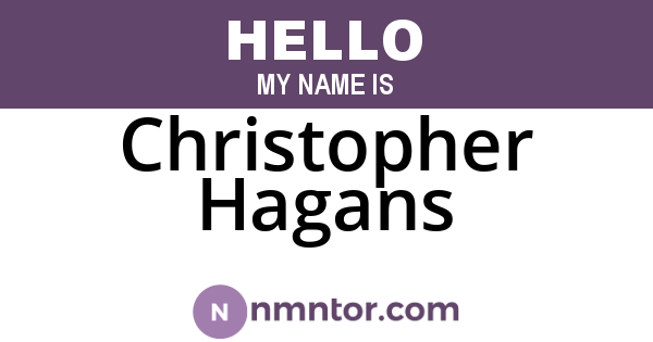 Christopher Hagans