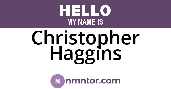 Christopher Haggins