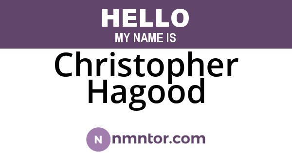 Christopher Hagood