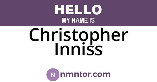Christopher Inniss