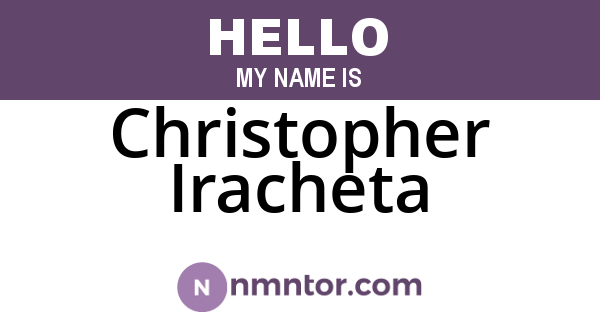Christopher Iracheta