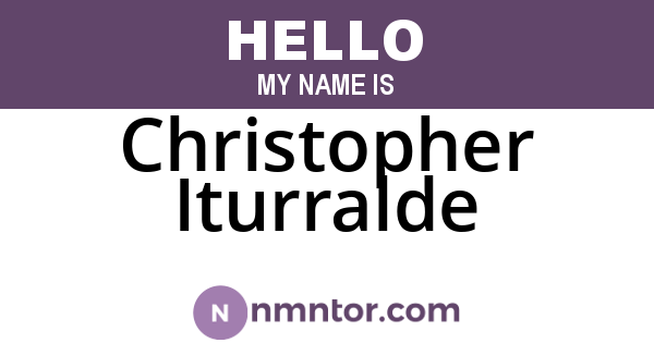 Christopher Iturralde