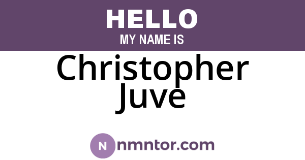 Christopher Juve