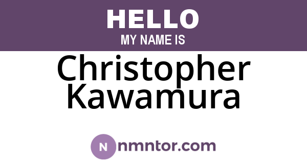 Christopher Kawamura