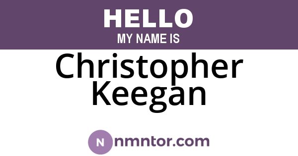 Christopher Keegan