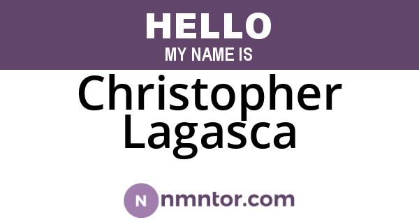 Christopher Lagasca
