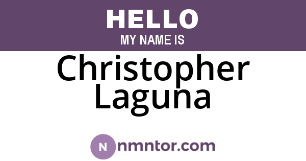 Christopher Laguna