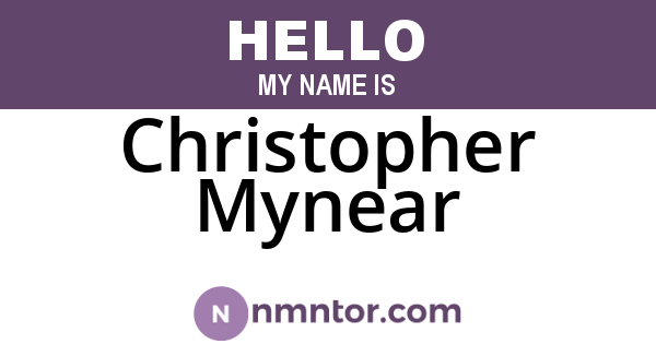 Christopher Mynear