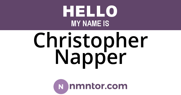Christopher Napper