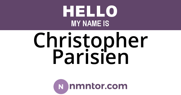 Christopher Parisien