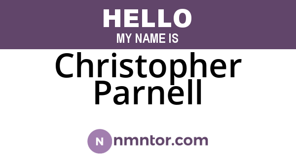 Christopher Parnell