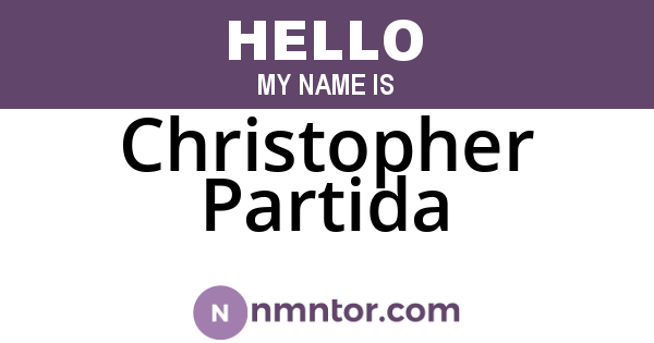 Christopher Partida