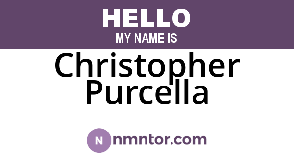 Christopher Purcella