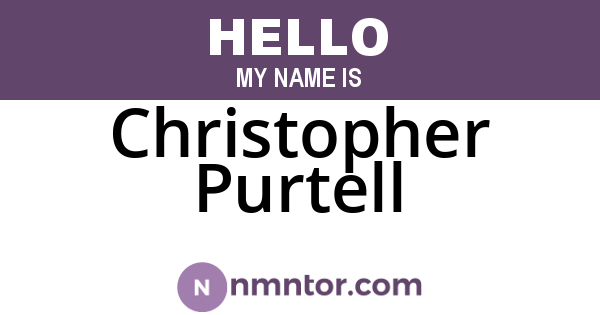 Christopher Purtell
