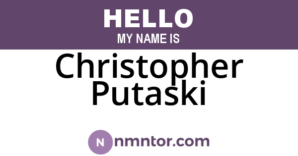 Christopher Putaski