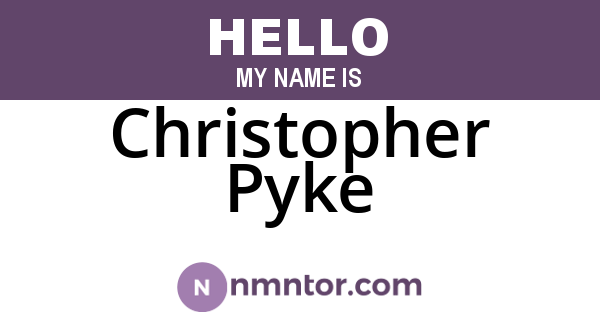 Christopher Pyke