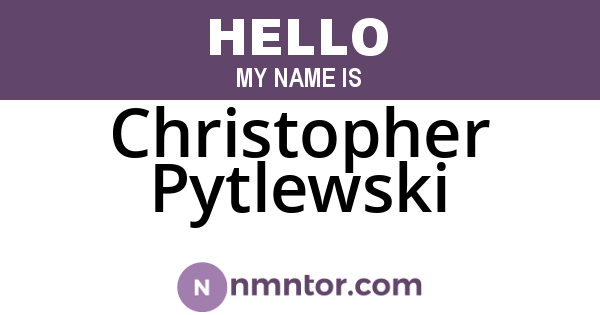 Christopher Pytlewski