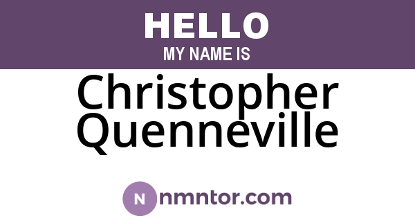 Christopher Quenneville