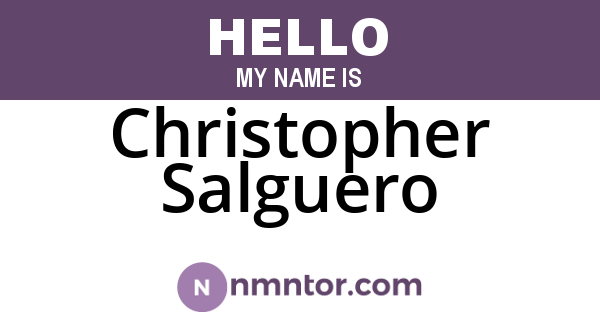 Christopher Salguero