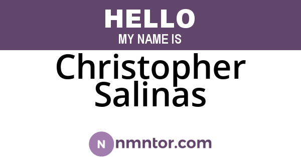 Christopher Salinas