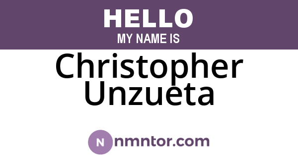 Christopher Unzueta