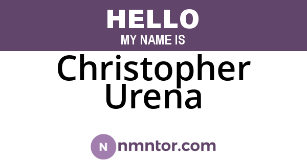 Christopher Urena