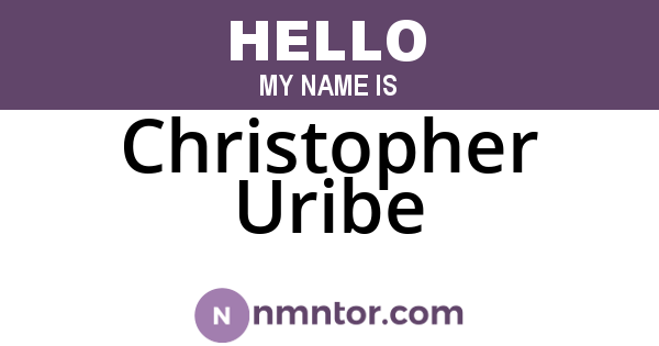 Christopher Uribe
