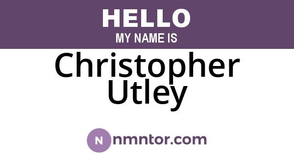 Christopher Utley