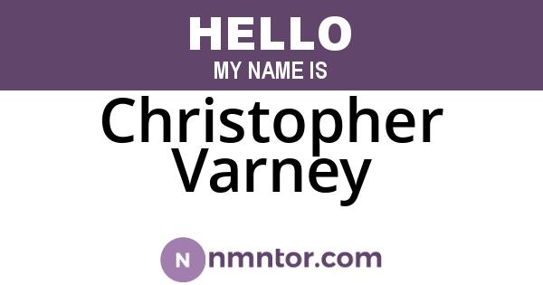 Christopher Varney
