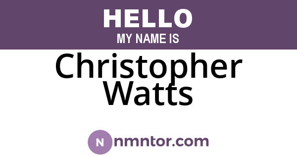 Christopher Watts