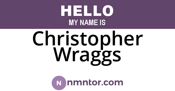 Christopher Wraggs