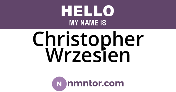 Christopher Wrzesien