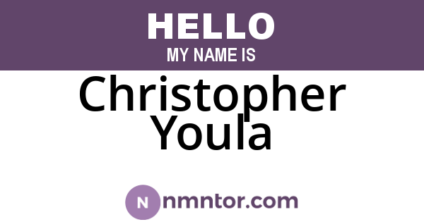 Christopher Youla