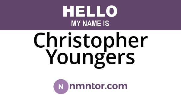 Christopher Youngers