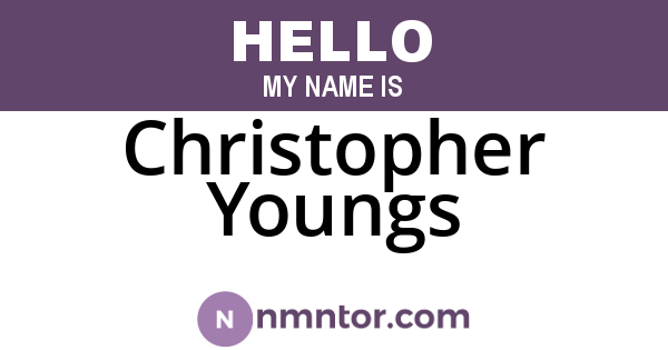Christopher Youngs