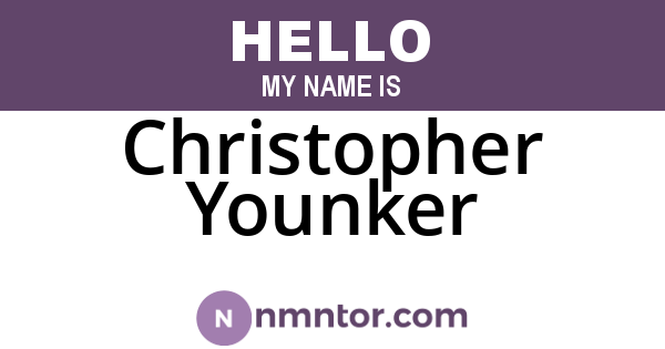 Christopher Younker