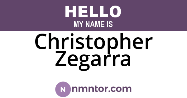 Christopher Zegarra