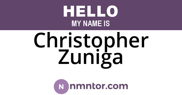 Christopher Zuniga