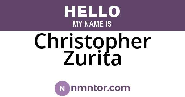 Christopher Zurita