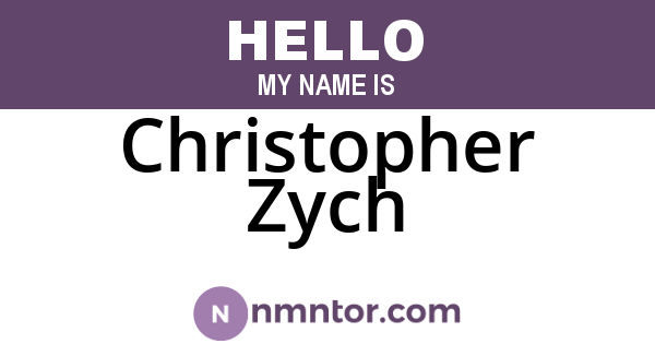 Christopher Zych