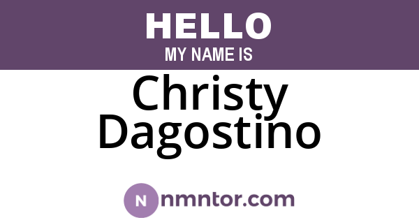 Christy Dagostino