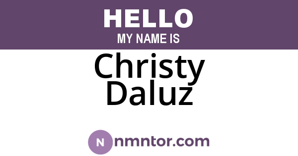 Christy Daluz