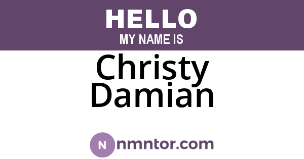 Christy Damian