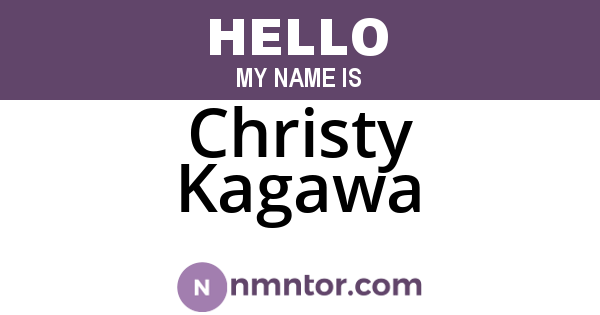 Christy Kagawa