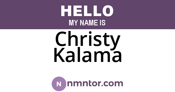 Christy Kalama