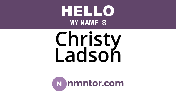 Christy Ladson