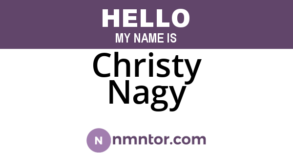 Christy Nagy