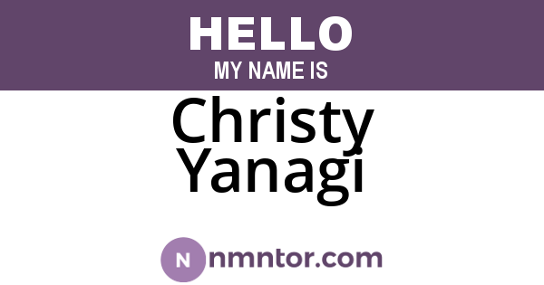 Christy Yanagi